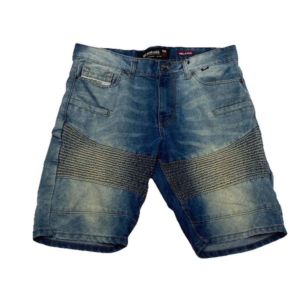Vintage Ecko Unltd Denim Blue Denim Outdoor Shorts Men's Size 34